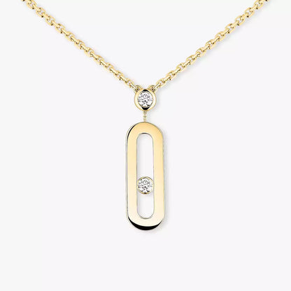 [LumiVibe] Move Uno Gold Diamond Long Necklace