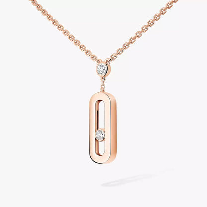 [LumiVibe] Move Uno Gold Diamond Long Necklace