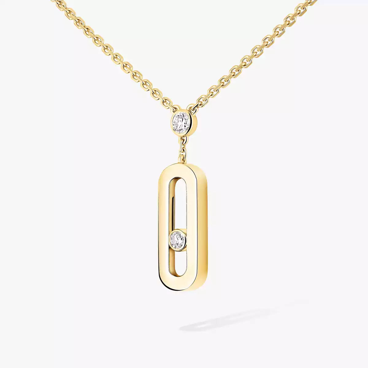 [LumiVibe] Move Uno Gold Diamond Long Necklace