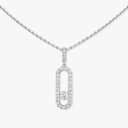 [LumiVibe]Move Uno Diamond Necklace in Rose Gold