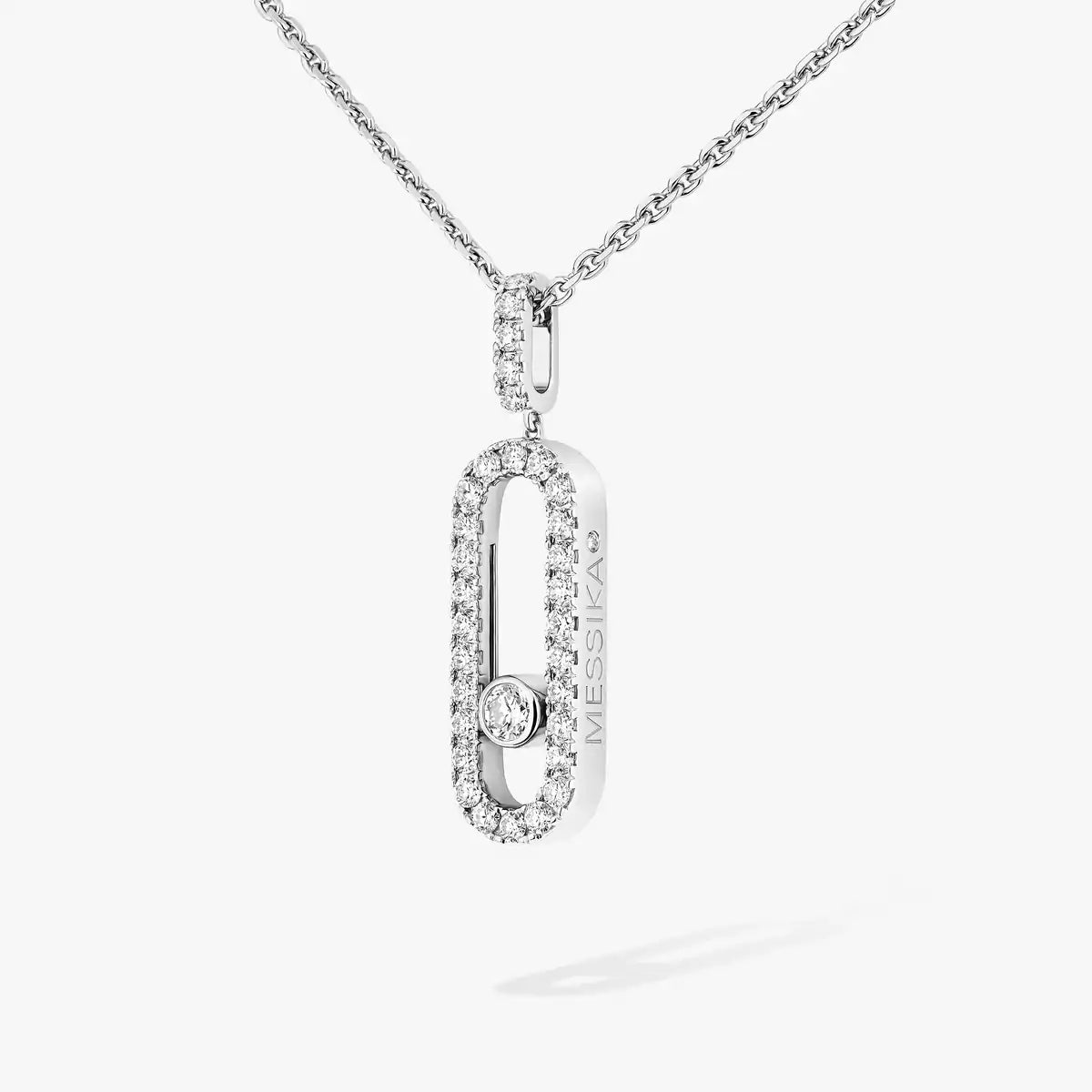 [LumiVibe]Move Uno Diamond Necklace in Rose Gold