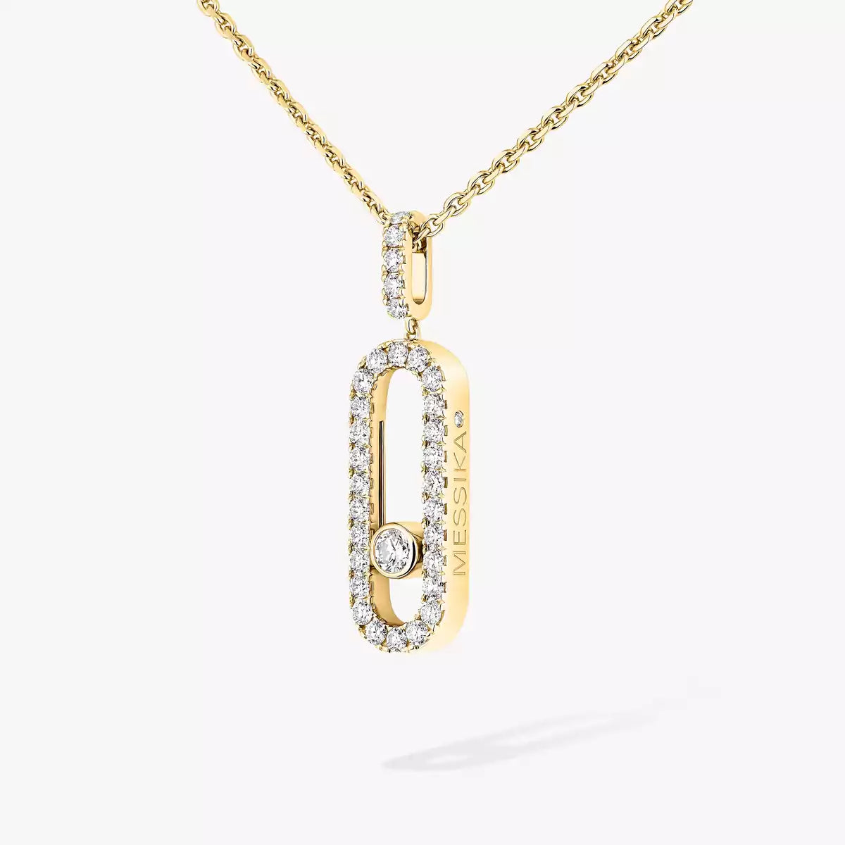 [LumiVibe]Move Uno Diamond Necklace in Rose Gold