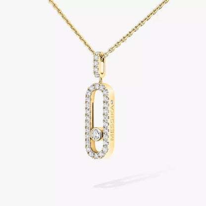[LumiVibe]Move Uno Diamond Necklace in Rose Gold
