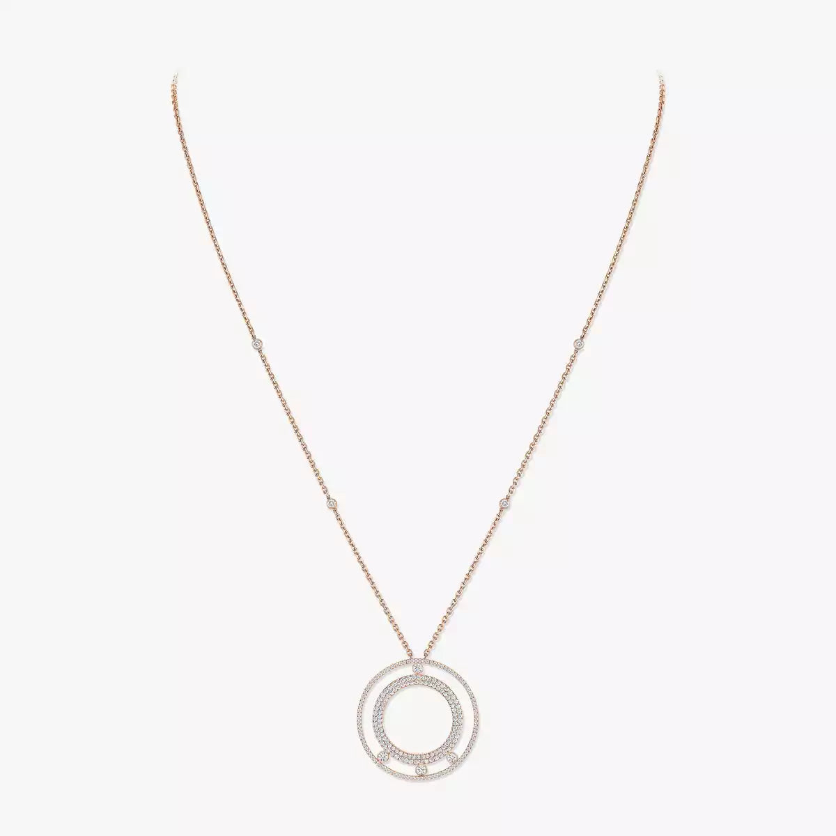 [LumiVibe]Move Romane Long Pave_-Set Diamond Necklace