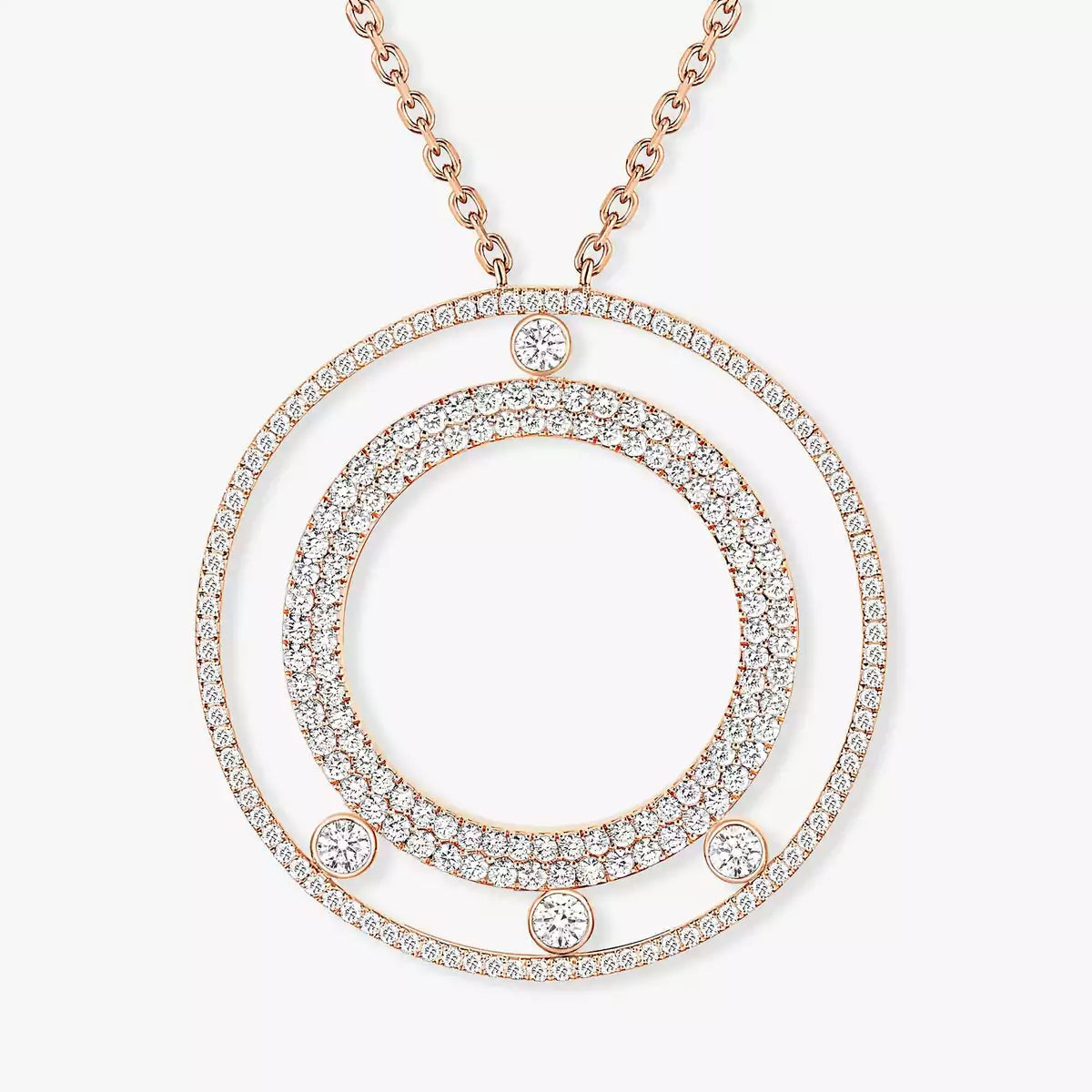 [LumiVibe]Move Romane Long Pave_-Set Diamond Necklace