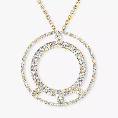 [LumiVibe]Move Romane Long Pave_-Set Diamond Necklace