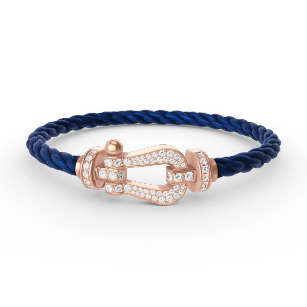 [LumiVibe]FORCE LARGE HORSESHOE FULL DIAMOND BRACELET ROSE GOLD