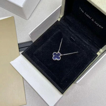[LumiVibe]CLOVER 15MM PIETERSITE NECKLACE SILVER