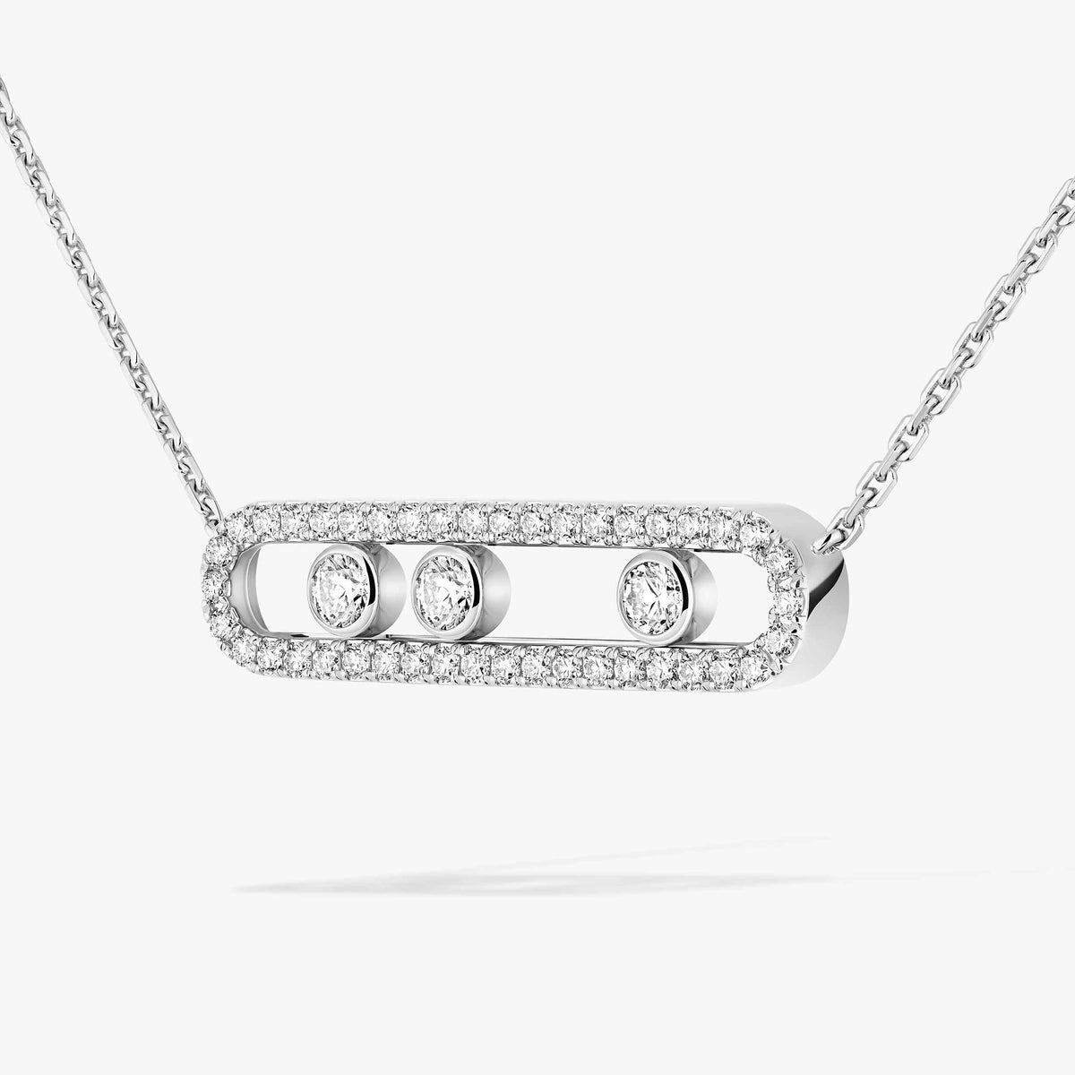 [LumiVibe] Move Pave_ Rose Gold Diamond Necklace